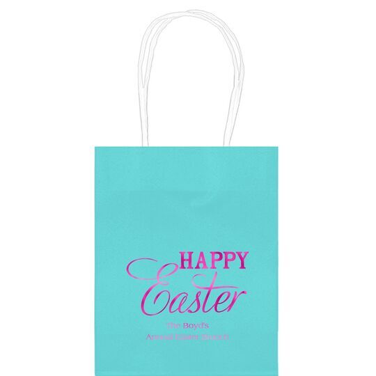 Happy Easter Mini Twisted Handled Bags